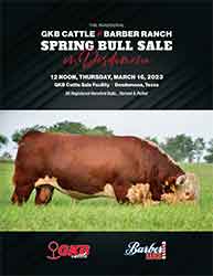 GKB Cattle & Barber Ranch Spring Bull Sale – MARCH 16, 2023